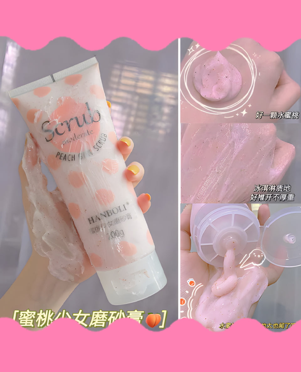 مقشر الخوخ الكوري (هان بولي)  Peach Body Scrub HANBOLI 200g