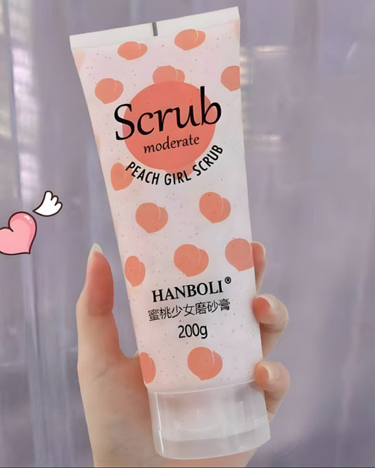 مقشر الخوخ الكوري (هان بولي)  Peach Body Scrub HANBOLI 200g