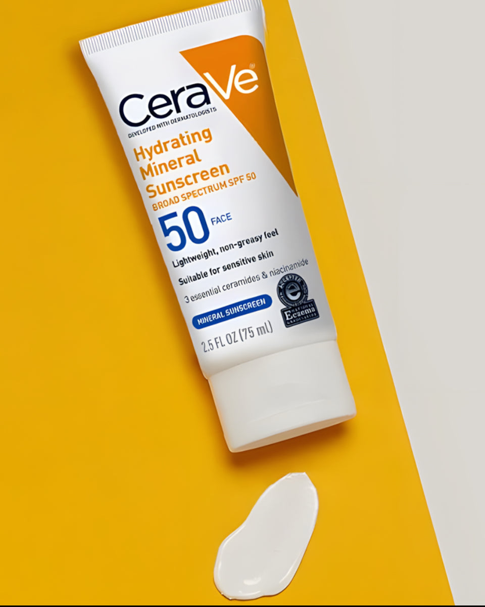 واقي شمس معدني فيزيائي سيرافي CeraVe Hydrating Mineral Sunscreen Lotion