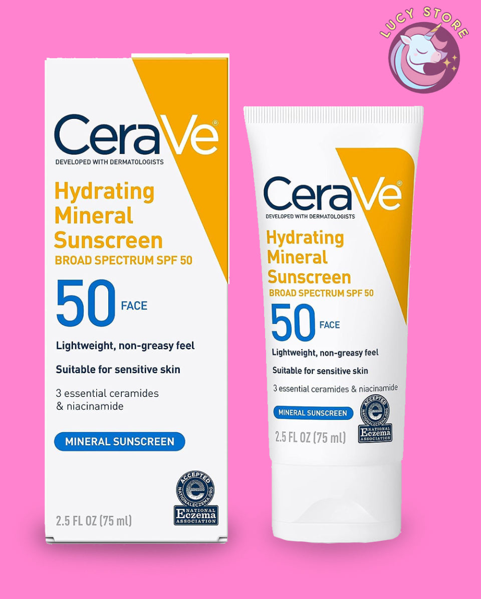 واقي شمس معدني فيزيائي سيرافي CeraVe Hydrating Mineral Sunscreen Lotion